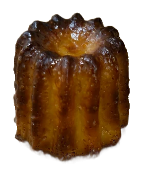 Cannele, croute caramelisee et cannelures nettes