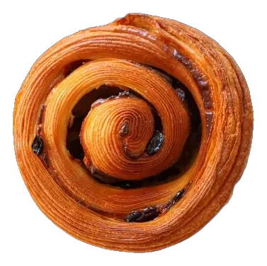 Pain aux Raisins, spirale feuilletée